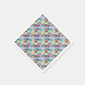 抽象芸術アートパステル スタンダードカクテルナプキン (角)
