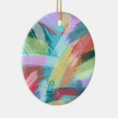 抽象芸術アートパステル セラミックオーナメント (右)