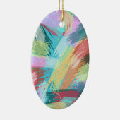 抽象芸術アートパステル セラミックオーナメント (右)
