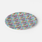 抽象芸術アートパステル ペーパープレート (アングル)