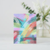 抽象芸術アートパステル ポストカード (スタンド正面)