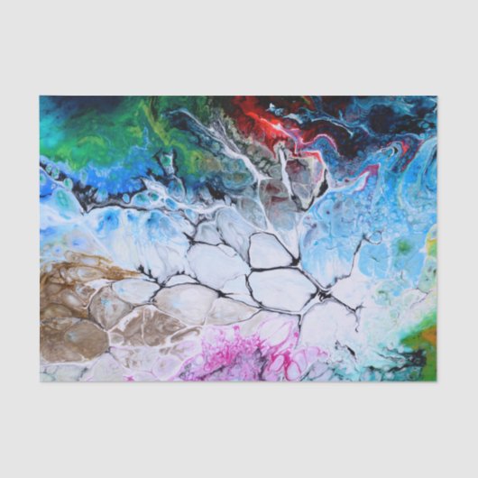 抽象芸術アートパターン 薄葉紙 (正面)