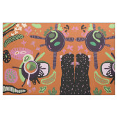 抽象芸術アートパンティング ファブリック (ファットクウォーター)