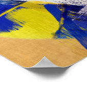 抽象芸術アートビーチバレーボール ポスター (角)