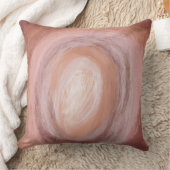 抽象芸術アートピローモダン – ピンクニュートラル クッション (ブランケット)
