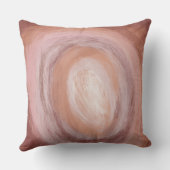 抽象芸術アートピローモダン – ピンクニュートラル クッション (裏面)