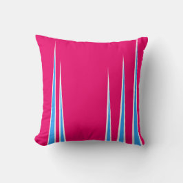 抽象芸術アートピンクブルーホワイトミニマリズム クッション