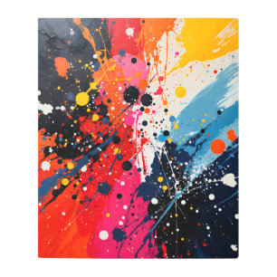 抽象芸術アートファームハウスベッドルーム メタルプリント