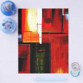 抽象芸術アートフライヤー チラシ (シングル)