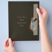 抽象芸術アートフライヤー チラシ (手)