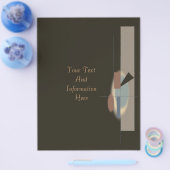 抽象芸術アートフライヤー チラシ (シングル)