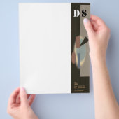 抽象芸術アートフライヤー チラシ (手)