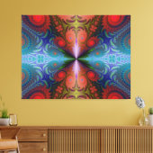 抽象芸術アートフラクタルキャンバスアート キャンバスプリント (インサイチュ (リビング))