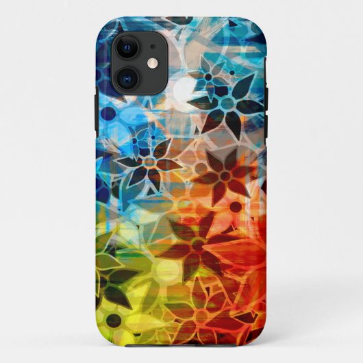 抽象芸術アートフラワーパターン#4 Case-Mate iPhoneケース (裏面)