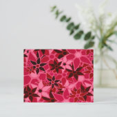 抽象芸術アートフラワーパターン#5 ポストカード (スタンド正面)