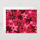 抽象芸術アートフラワーパターン#5 ポストカード (正面/裏面)