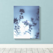 抽象芸術アートフラワー自然写真 キャンバスプリント (インサイチュ (ウッドフロア))