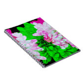 抽象芸術アートフラワー花びらジャーナルノートブック ノートブック (右側)