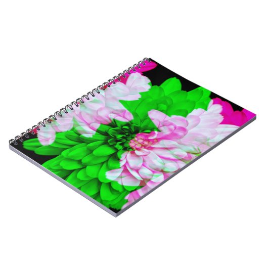 抽象芸術アートフラワー花びらジャーナルノートブック ノートブック (左側)