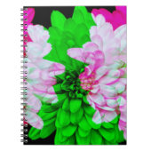 抽象芸術アートフラワー花びらジャーナルノートブック ノートブック (正面)
