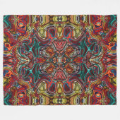 抽象芸術アートフリースブランケット フリースブランケット (正面(横))