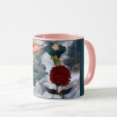 抽象芸術アートフローラ マグカップ (正面右)