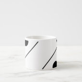 抽象芸術アートブラシストローク エスプレッソカップ (正面)