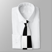 抽象芸術アートブラック&ホワイトタイ ネクタイ (タイ)