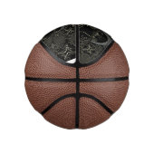 抽象芸術アートブラック ミニバスケットボール (右)