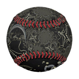 抽象芸術アートブラック 野球ボール
