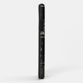 抽象芸術アートブラック Case-Mate iPhoneケース (裏面/右)