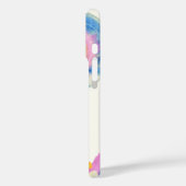 抽象芸術アートブルーと黄色の水色名 Case-Mate iPhoneケース (裏面 / 左)