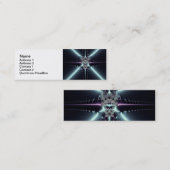 抽象芸術アートブルースター スキニー名刺 (正面/裏面)
