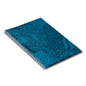 抽象芸術アートブルーパターン ノートブック (右側)