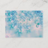 抽象芸術アートブルー瞑想 名刺 (裏面)