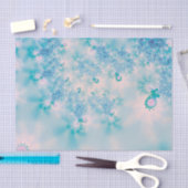 抽象芸術アートブルー瞑想 薄葉紙 (クラフト)