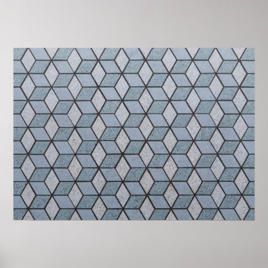 抽象芸術アートブロックの背景 ポスター (正面)