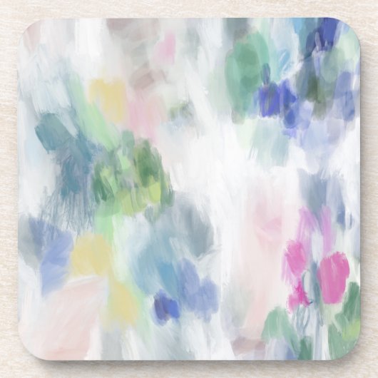 抽象芸術アートプラスチックコースターセット コースター (正面)