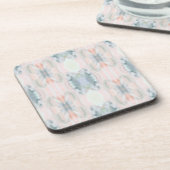 抽象芸術アートプラスチックコースターセット コースター (左側)