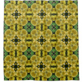 抽象芸術アートプリムローズフラワーズ自然 シャワーカーテン (正面)