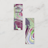 抽象芸術アートプリントバイアレクサンドラ調理師 スキニー名刺 (正面/裏面)