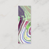 抽象芸術アートプリントバイアレクサンドラ調理師 スキニー名刺 (裏面)