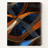 抽象芸術アートプリント ノートブック (裏面)