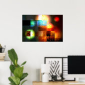 抽象芸術アートプリント ポスター (ホームオフィス)