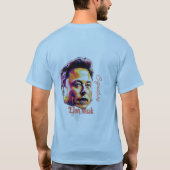 抽象芸術アートプロファイルT型 Tシャツ (裏面)