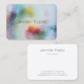 抽象芸術アートプロフェッショナルエレガントテンプレートモダン 名刺 (正面/裏面)