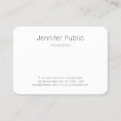 抽象芸術アートプロフェッショナルエレガントテンプレートモダン 名刺 (裏面)