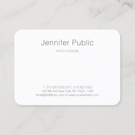 抽象芸術アートプロフェッショナルエレガントテンプレートモダン 名刺 (裏面)