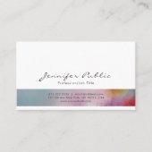 抽象芸術アートプロフェッショナルスタイリッシュモダン芸術的 名刺 (正面)