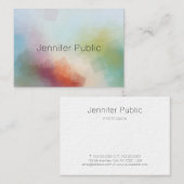 抽象芸術アートプロフェッショナルモダンカラフルテンプレート 名刺 (正面/裏面)